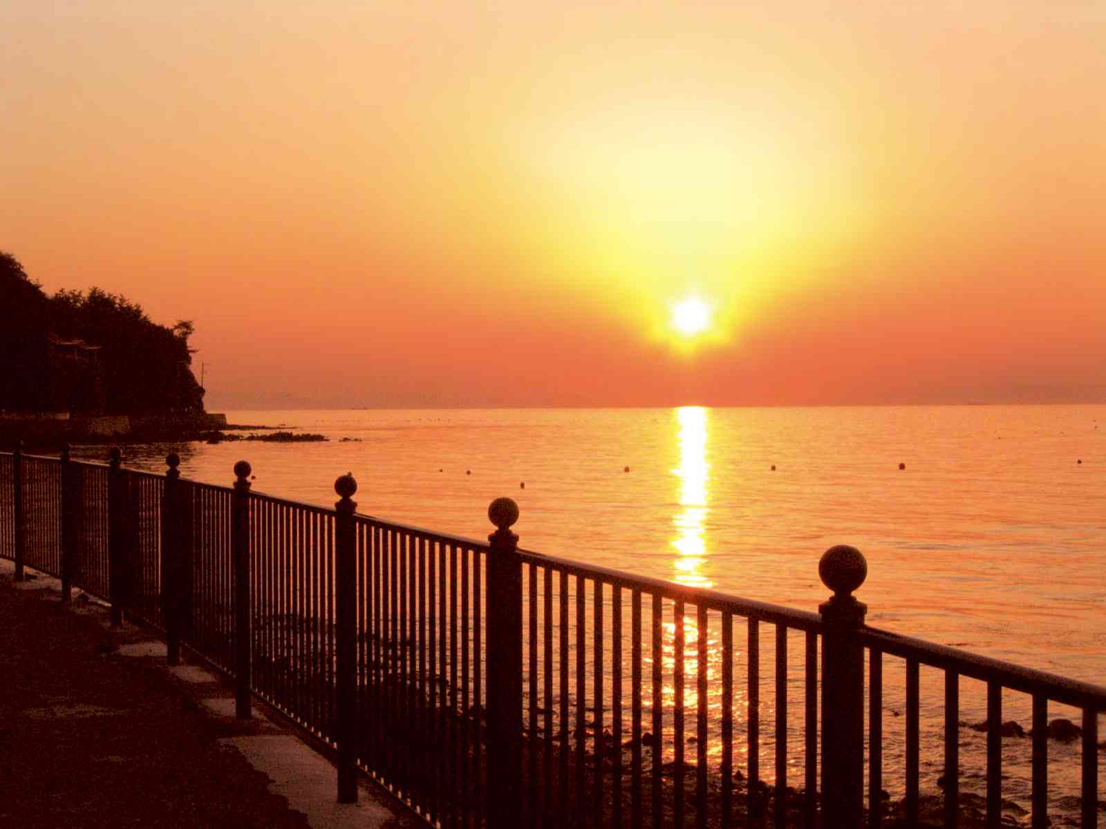 岬町観光：長松海岸夕景
