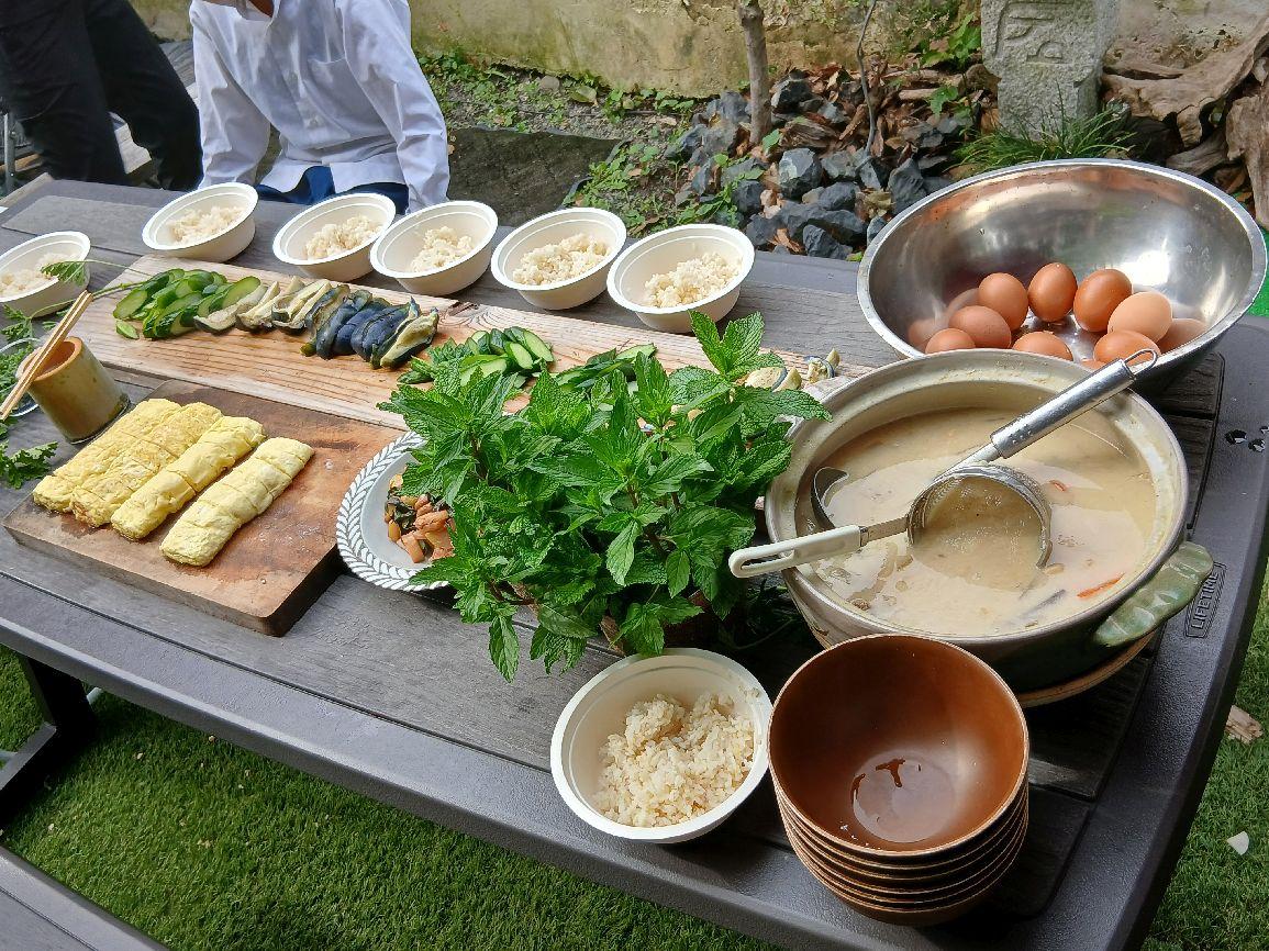 朝食準備
