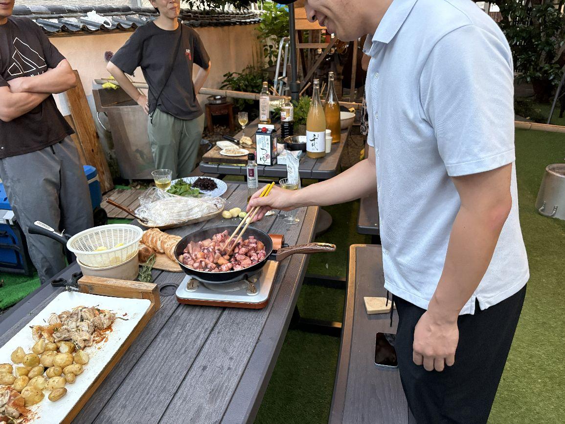 夕食準備